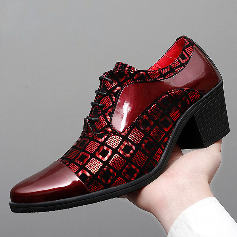 Men'S Luxury Formal Wear - Erkekler Resmi Ayakkabı Yüksek Topuklu İş