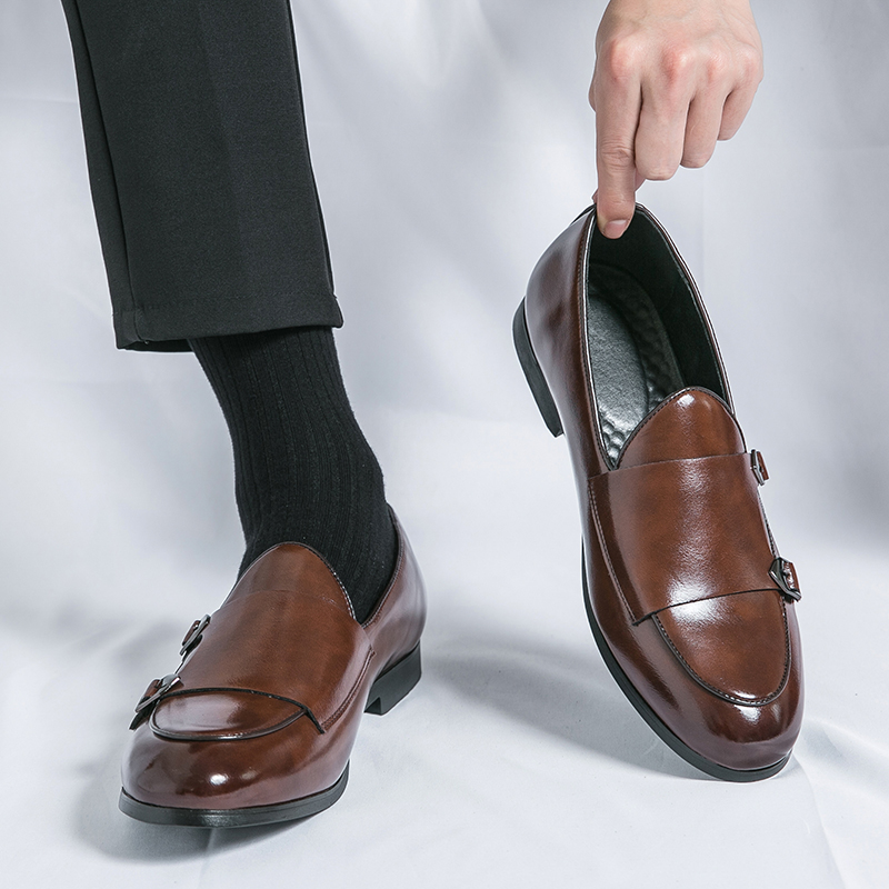 Men'S Luxury Formal Wear - Erkek deri ayakkabı Resmi Keşiş Adam