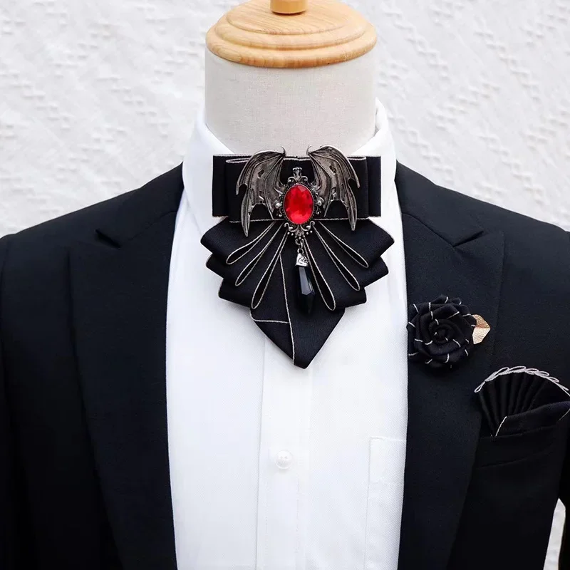 Men Formal Wear Shirts - Erkek papyon broş Set İngiliz kore