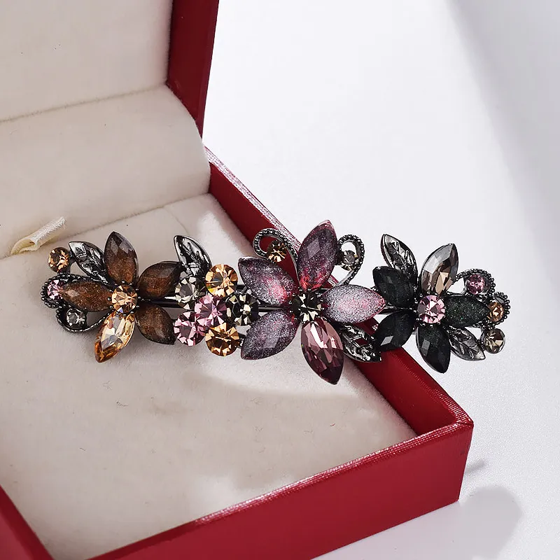 Zarif Rhinestone Sırlı Çiçek S - Tie Bar Clip incelemesi ve fiyatı