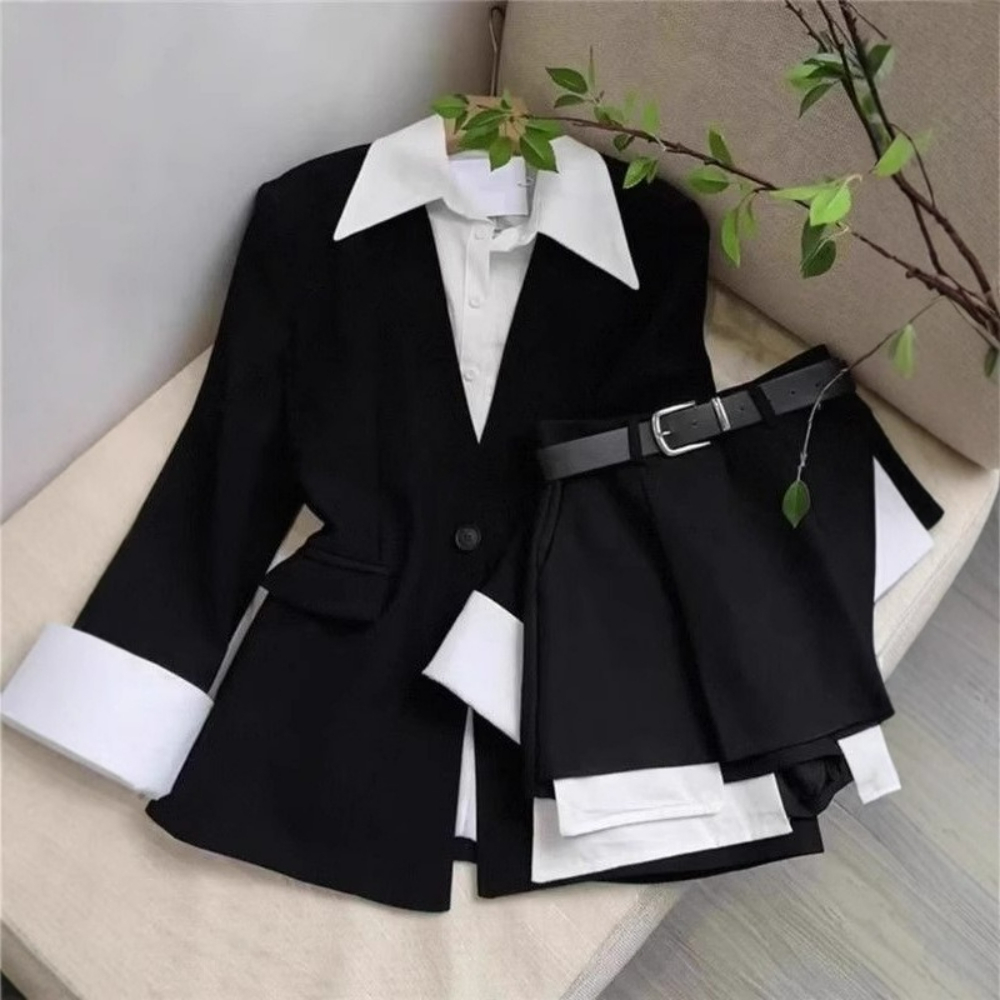 Kadın İki Parçalı Etek Takımla - Double Breasted Blazer incelemesi ve fiyatı