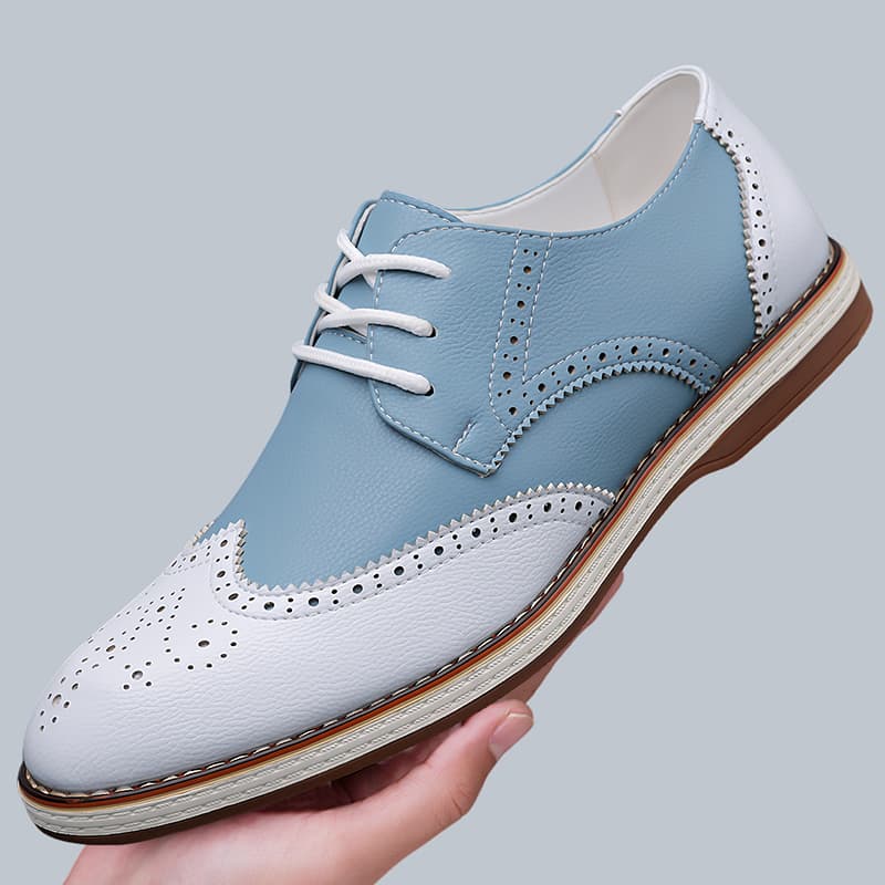 Erkek Beyaz Mavi İki Renkli Br - Patent Leather Oxford incelemesi ve fiyatı