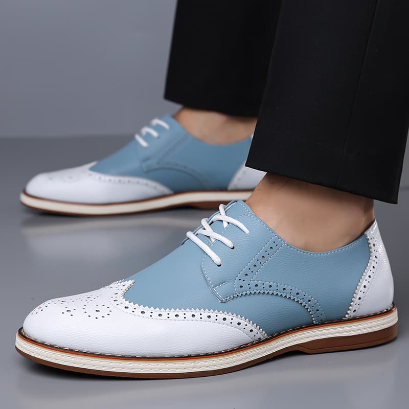 Erkek Beyaz Mavi İki Renkli Br - Patent Leather Oxford incelemesi ve fiyatı