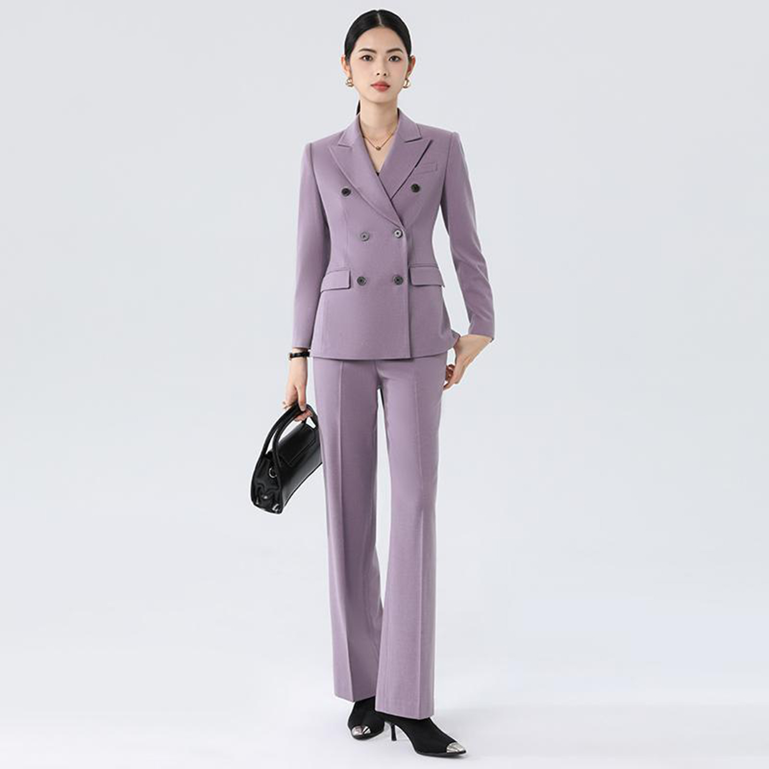 Allingentle Mor Kadın Takım El - Double Breasted Blazer incelemesi ve fiyatı