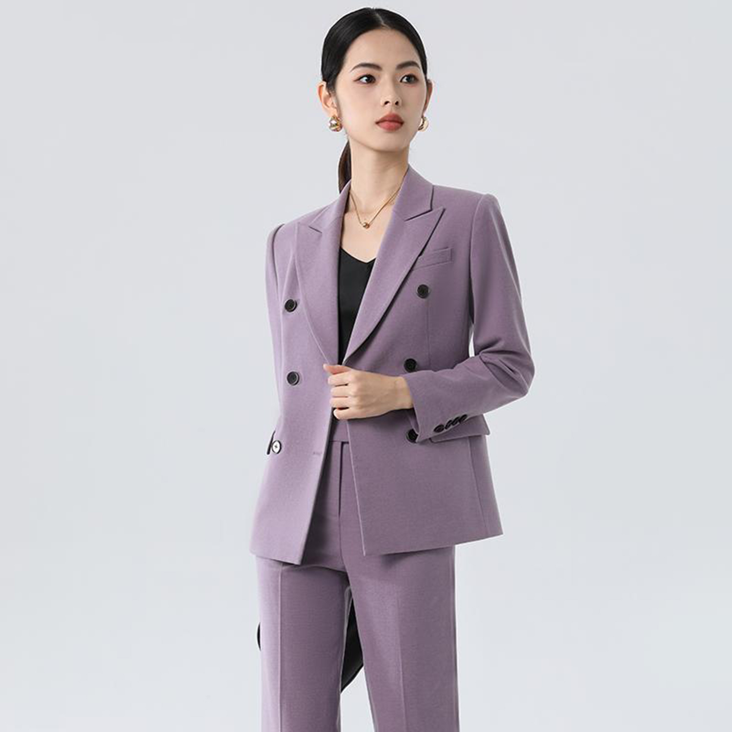 Allingentle Mor Kadın Takım El - Double Breasted Blazer incelemesi ve fiyatı