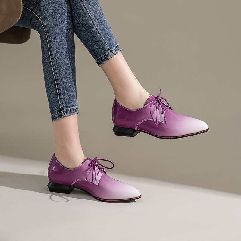 İngiliz Kadın Oxfords Degrade  - Patent Leather Oxford incelemesi ve fiyatı