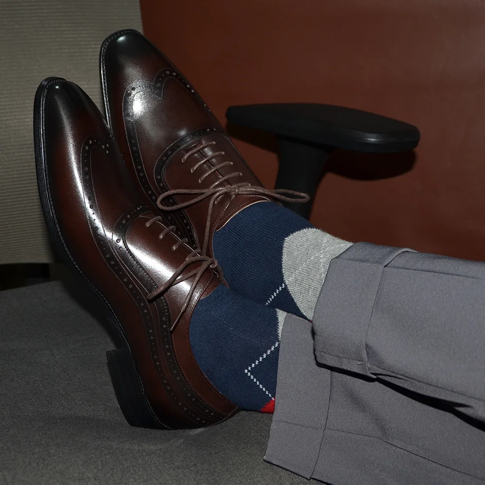 Lüks Erkek Kanat Ucu Oxford El - Men'S Luxury Formal Wear incelemesi ve fiyatı