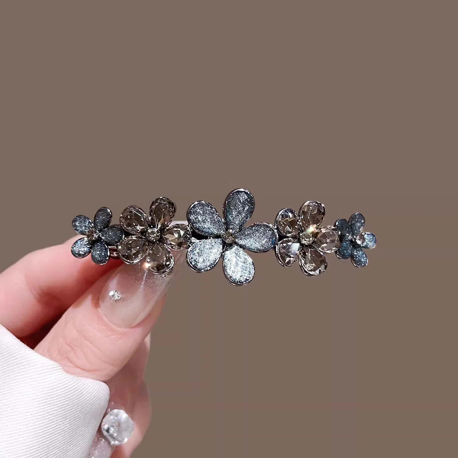 Zarif Kristal Çiçek Firkete Ba - Tie Bar Clip incelemesi ve fiyatı