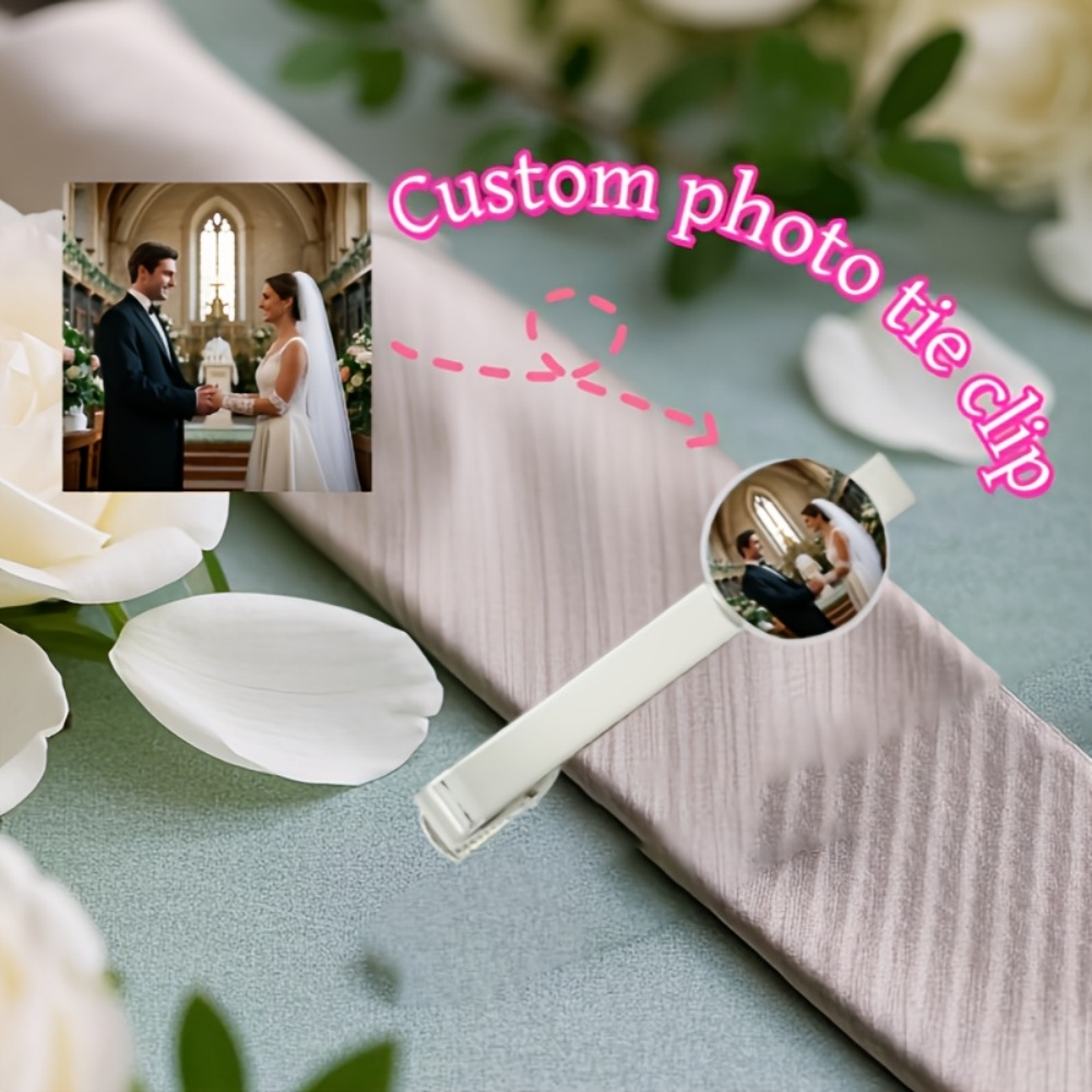 Özel Fotoğraf Baskılı Metinli  - Tie Bar Clip incelemesi ve fiyatı
